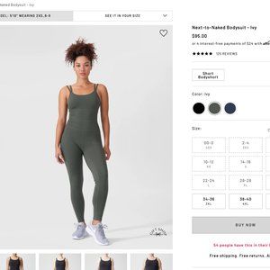 Universal Standard Next-to-Naked Bodysuit 12 Ivy